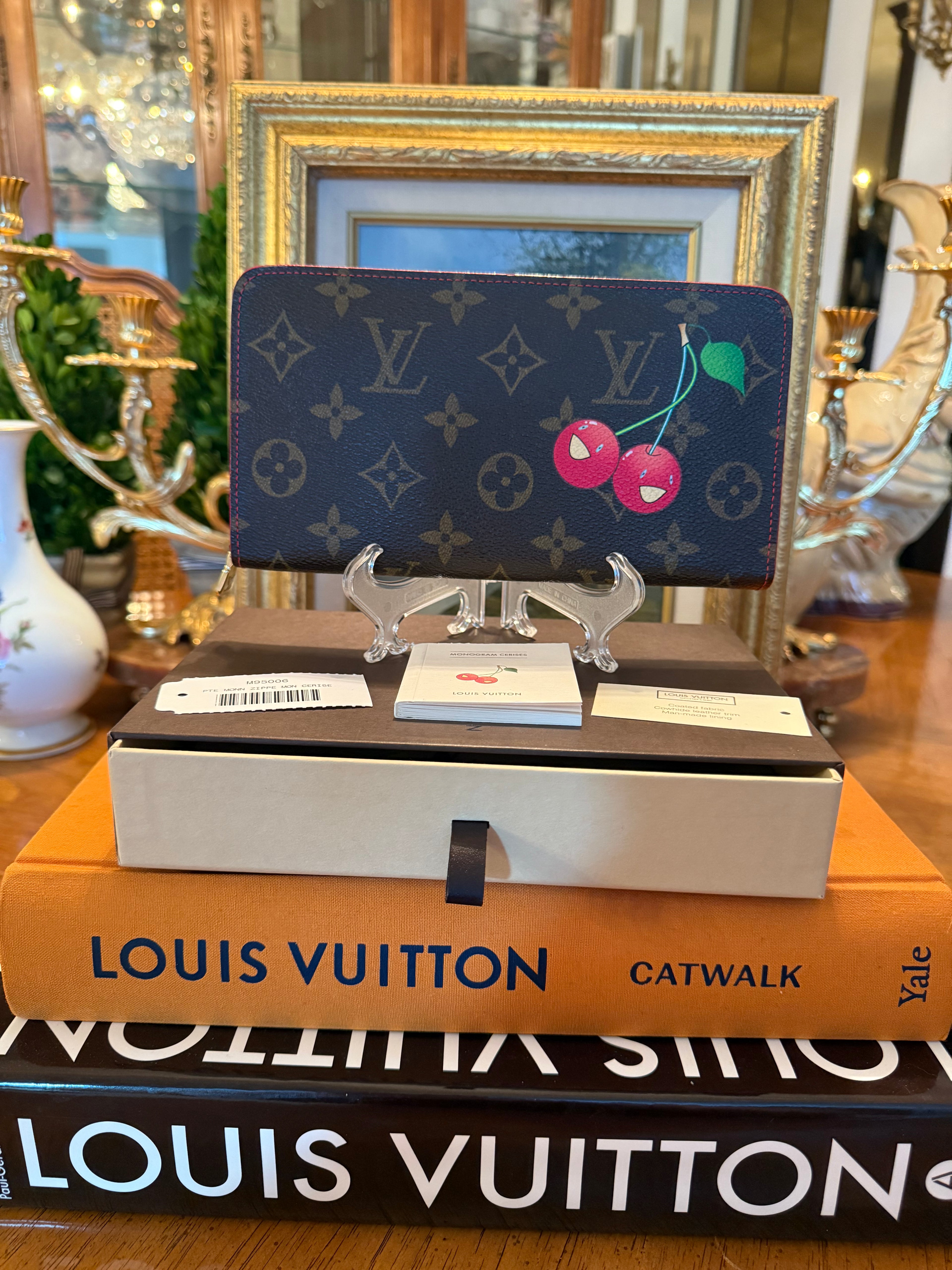 Louis Vuitton x Takashi Murakami Cerises Monogram Zippy Wallet