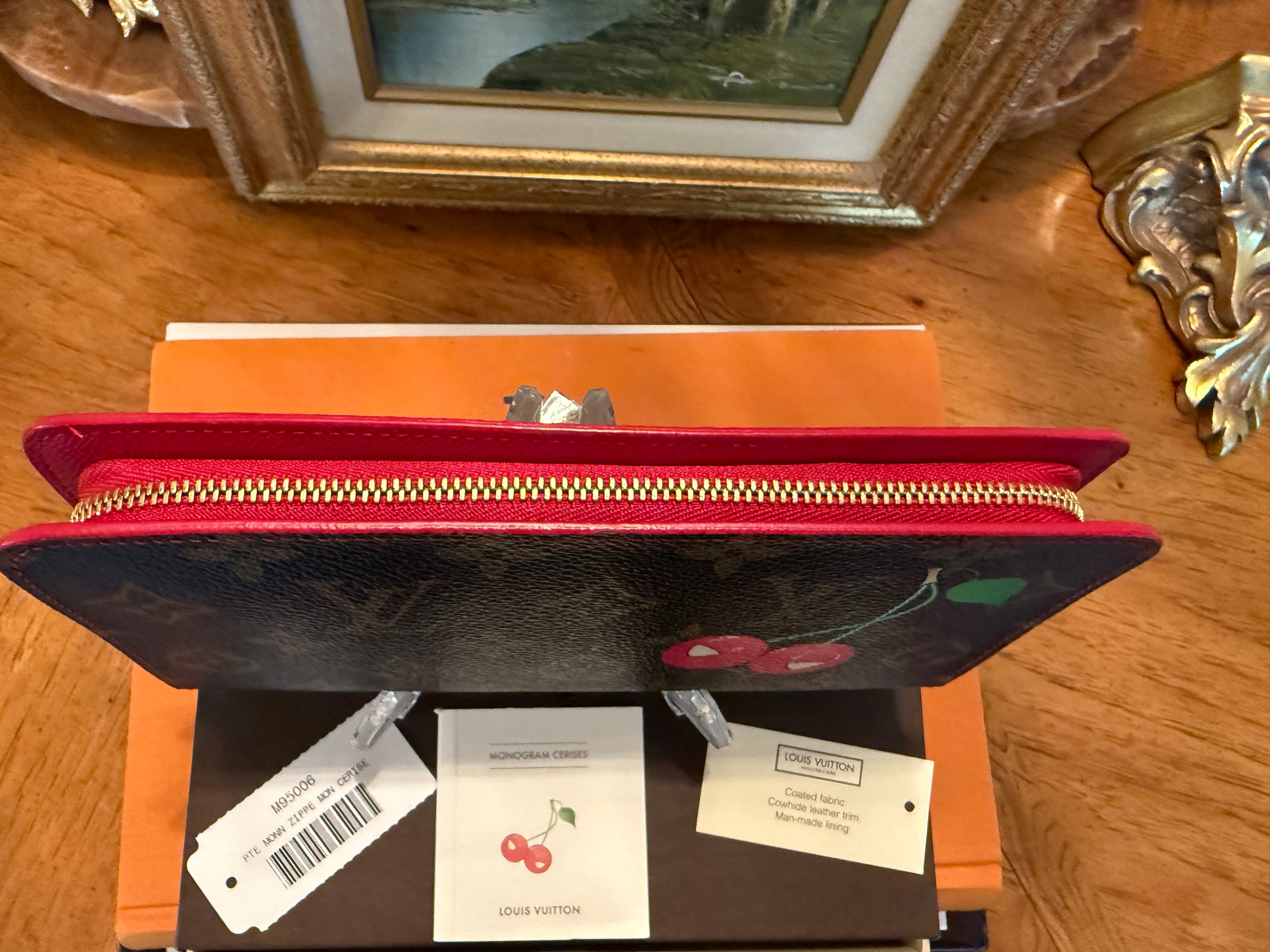 Louis Vuitton x Takashi Murakami Cerises Monogram Zippy Wallet