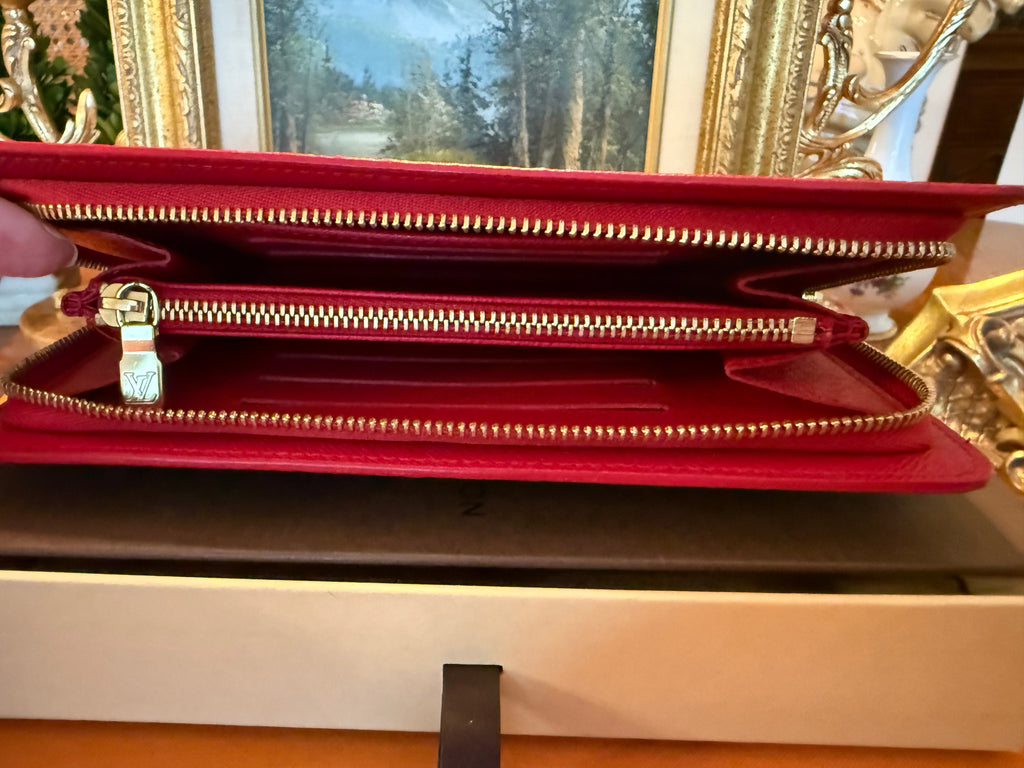 Louis Vuitton x Takashi Murakami Cerises Monogram Zippy Wallet