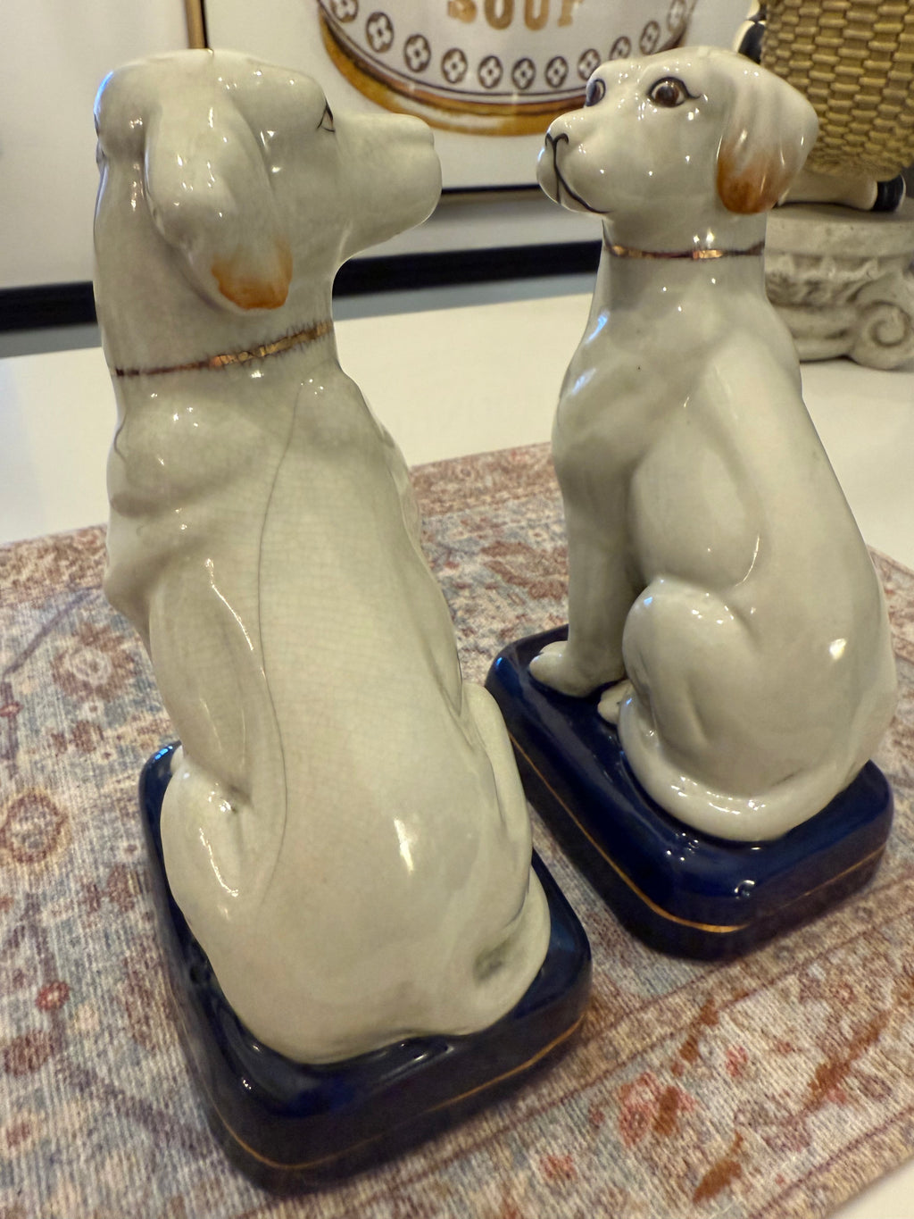 Pair of Vintage Takahashi Dog Bookends