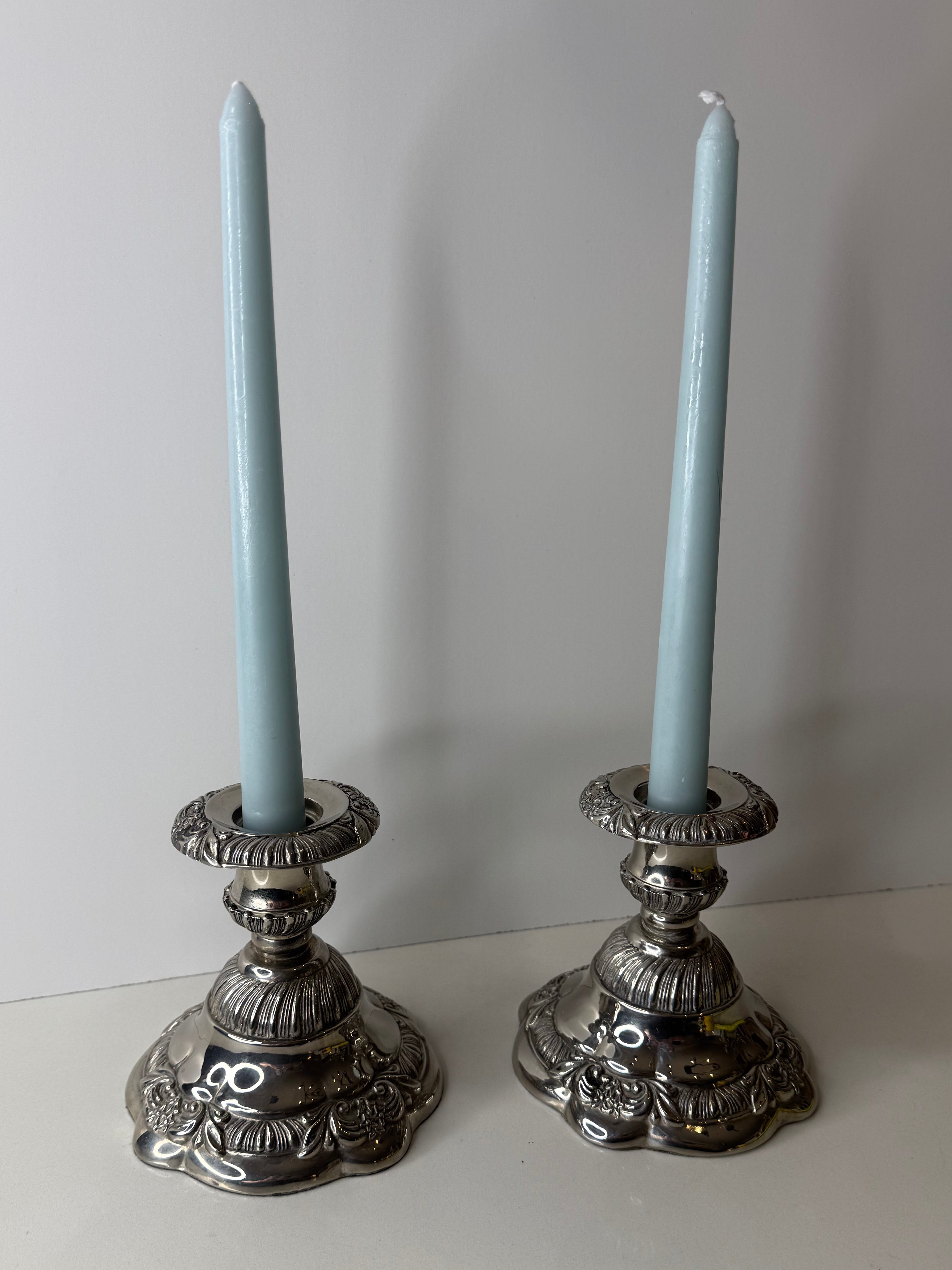 Godinger Silver-Plated Candlestick Holders