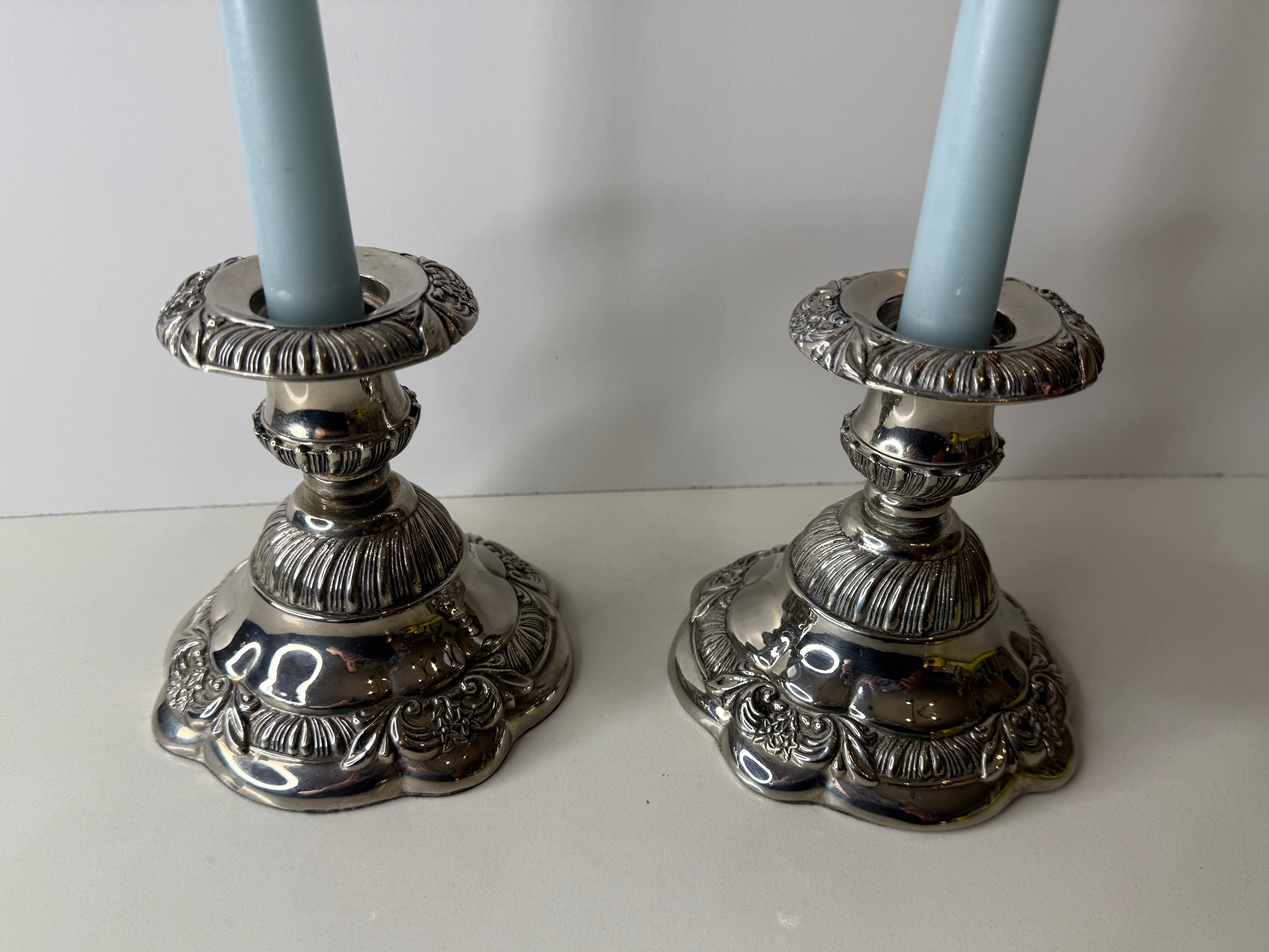 Godinger Silver-Plated Candlestick Holders