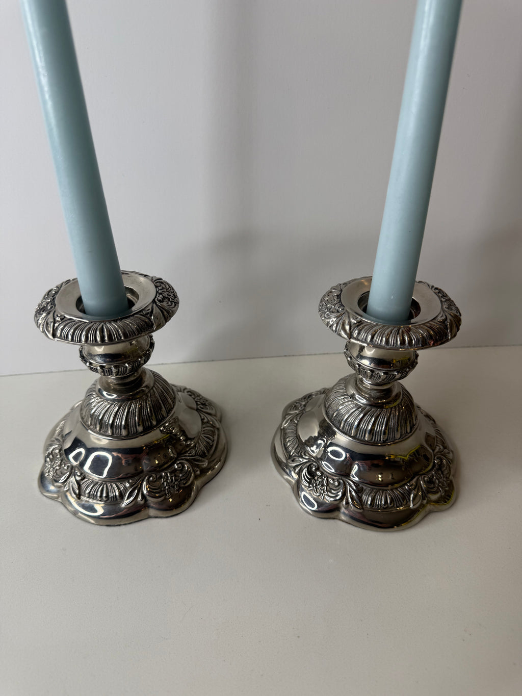 Godinger Silver-Plated Candlestick Holders
