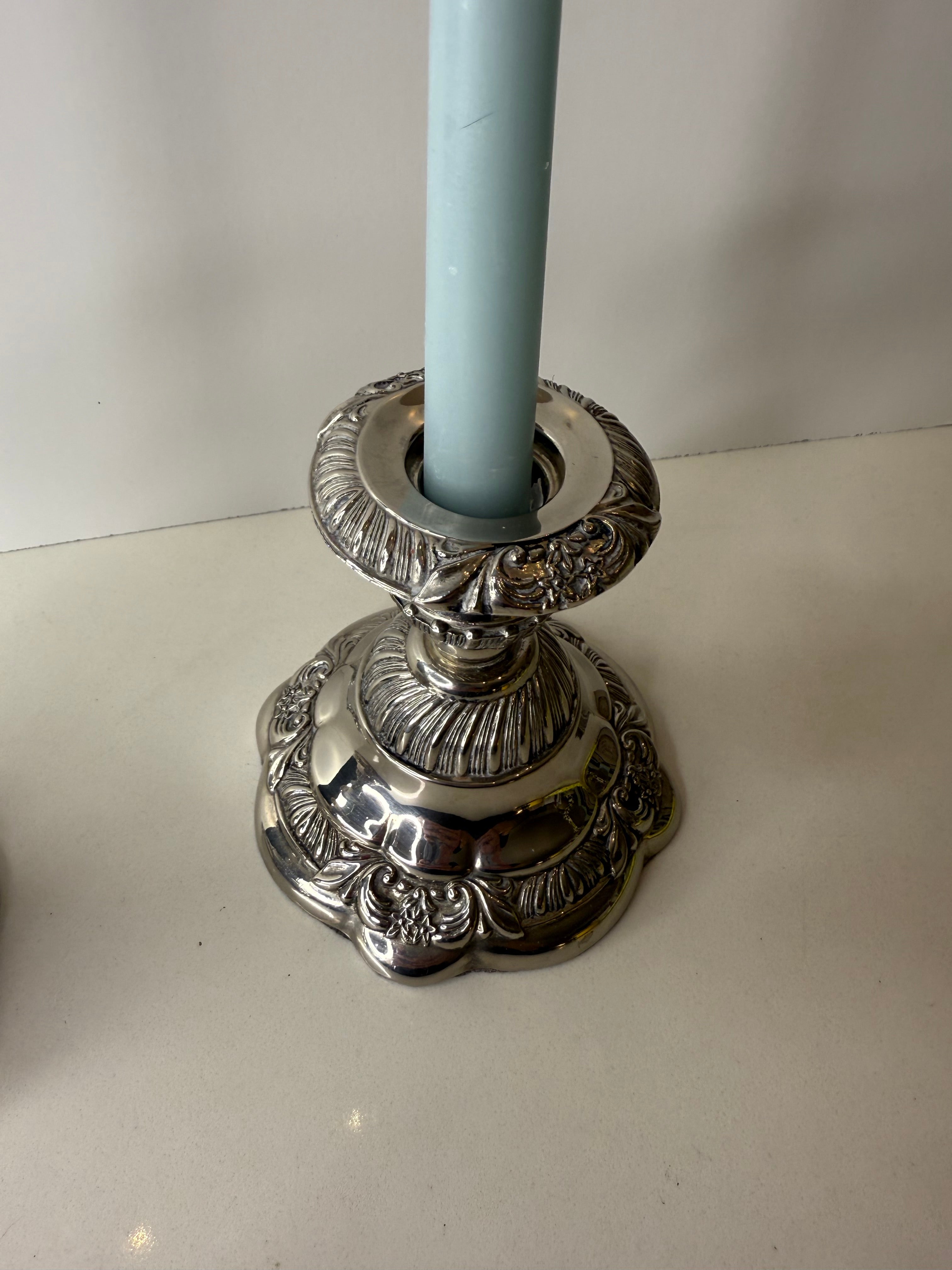 Godinger Silver-Plated Candlestick Holders