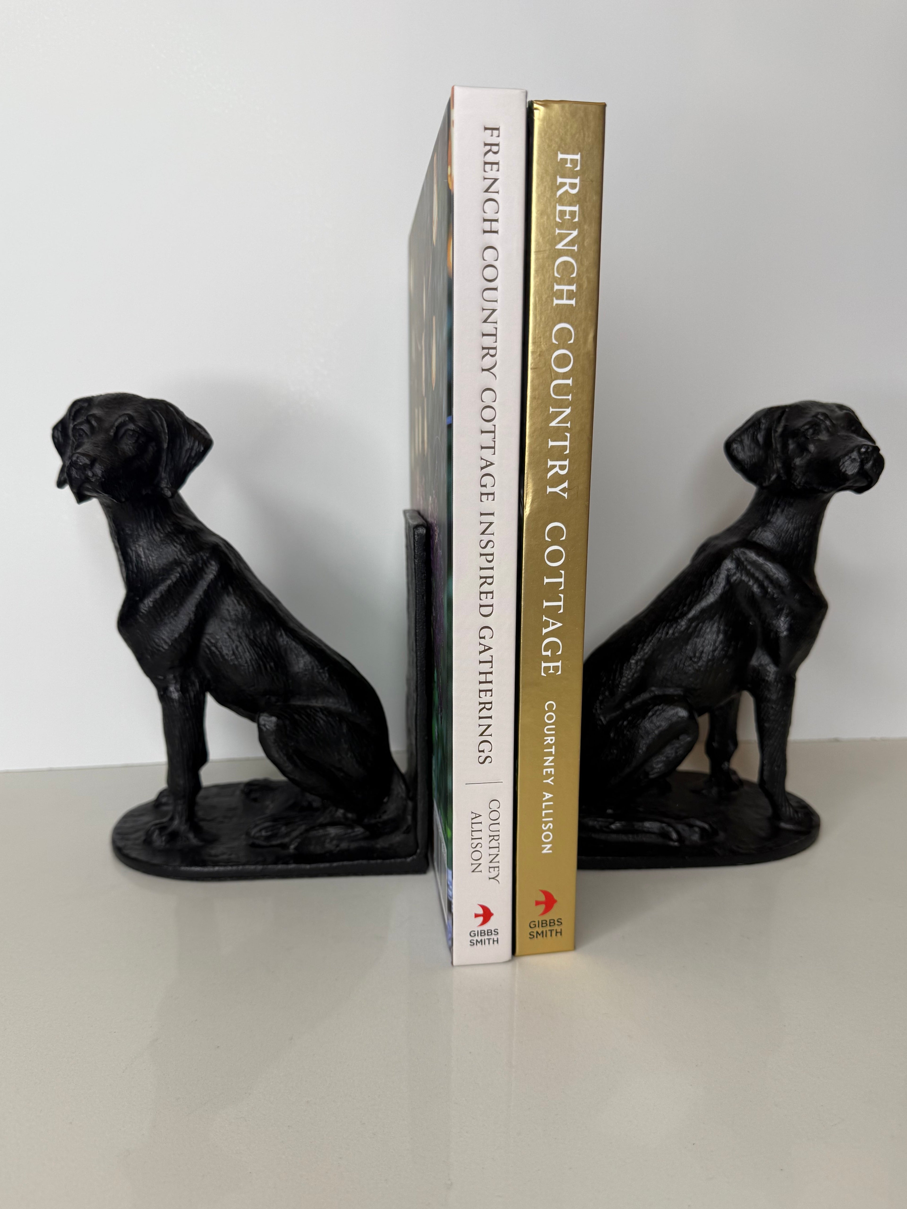 Pair of Resin Labrador Book Ends
