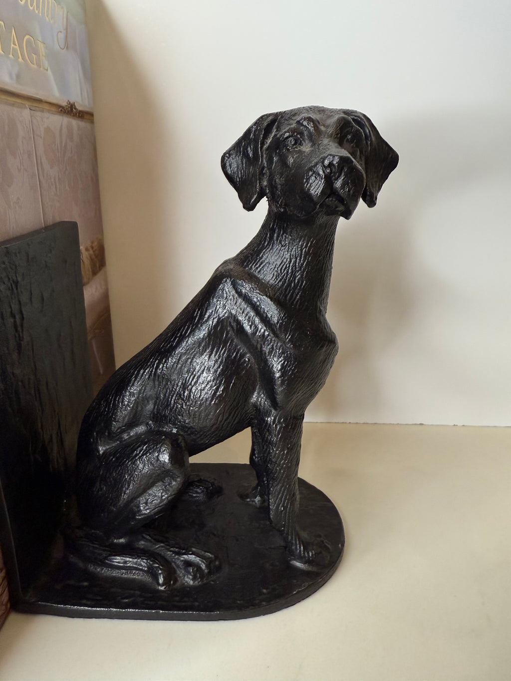 Pair of Resin Labrador Book Ends