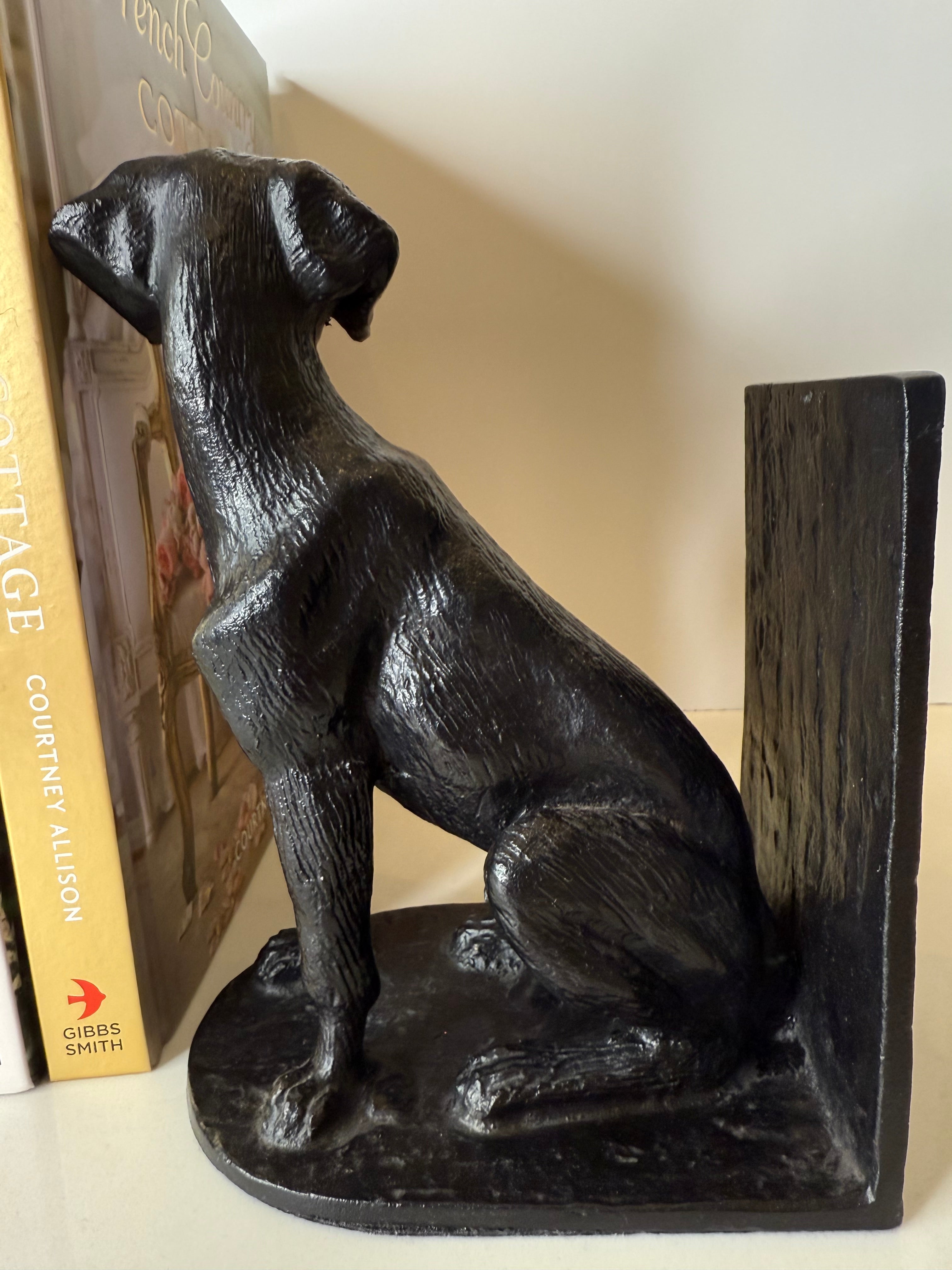 Pair of Resin Labrador Book Ends