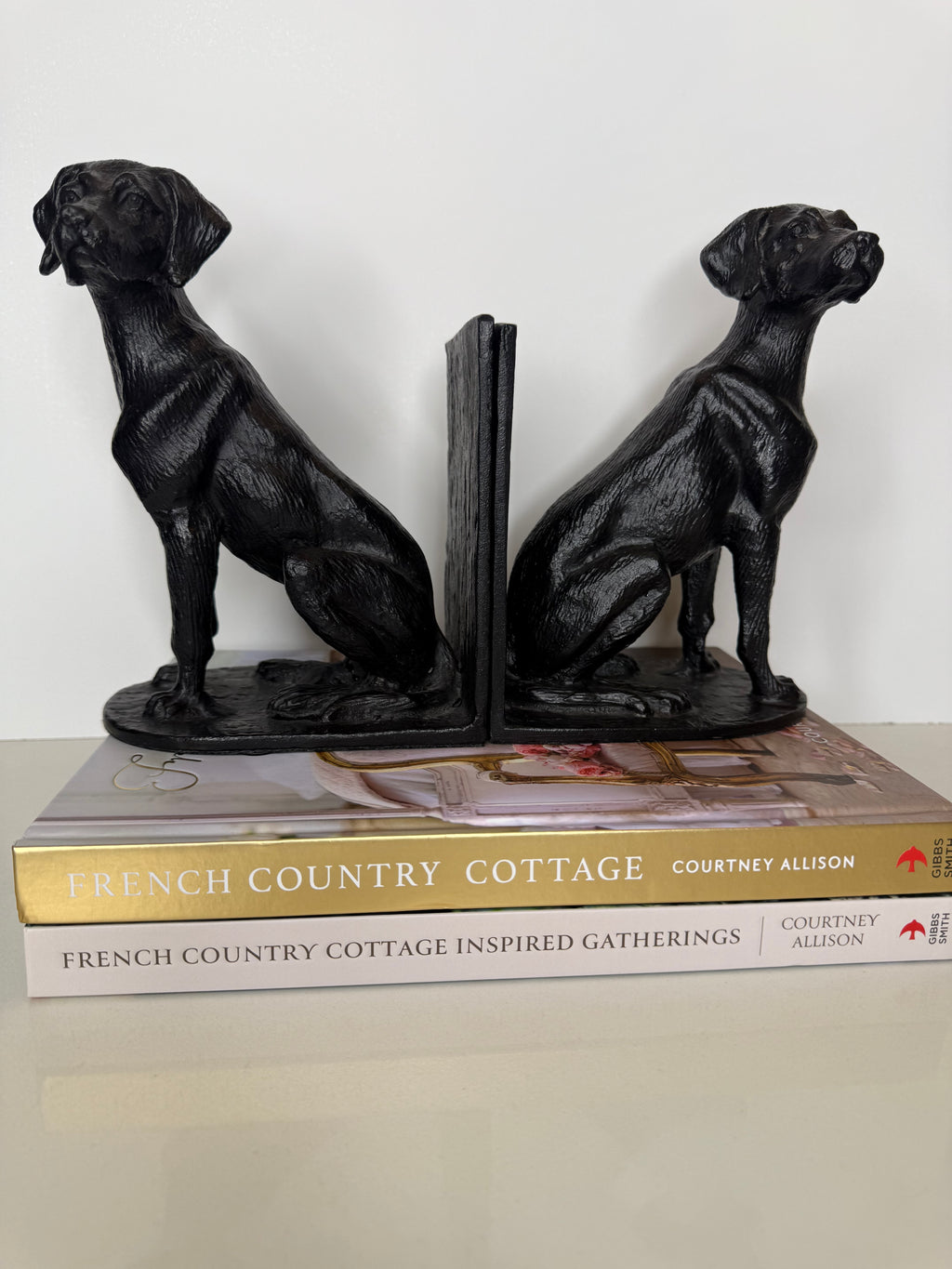 Pair of Resin Labrador Book Ends