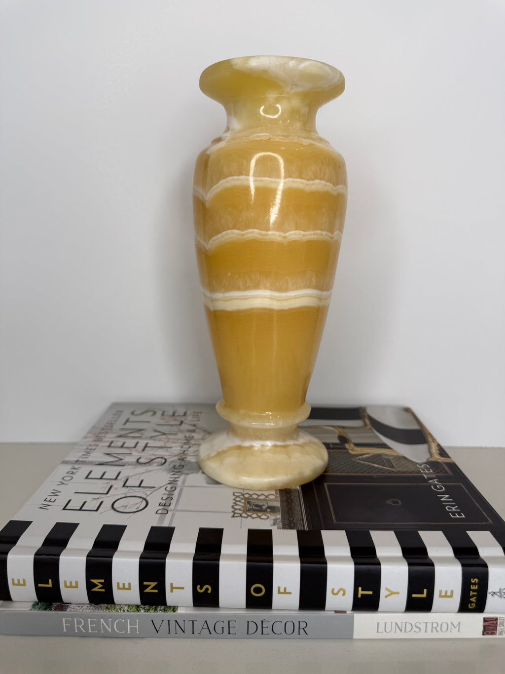Vintage Egyptian Alabaster Vase