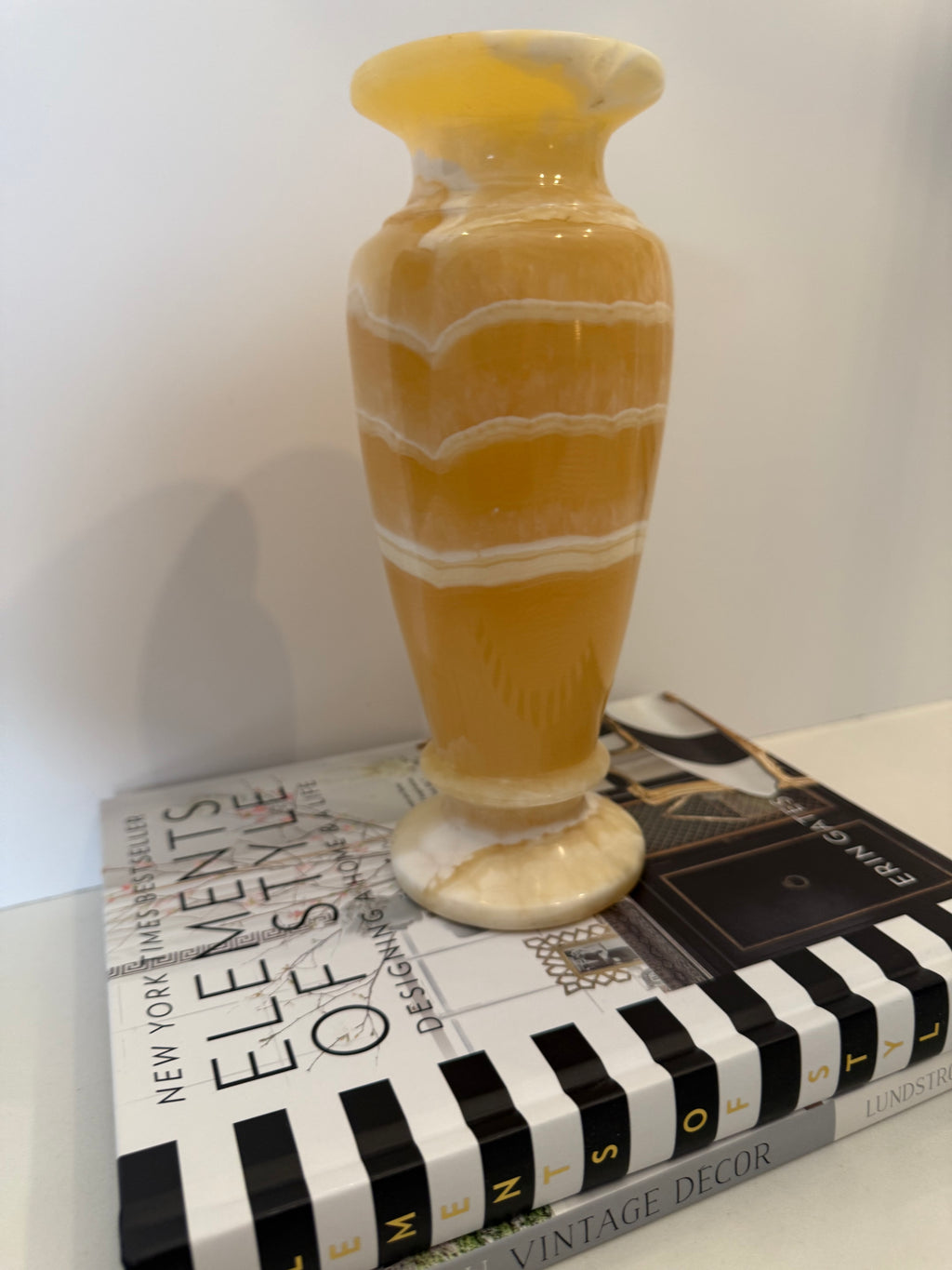 Vintage Egyptian Alabaster Vase