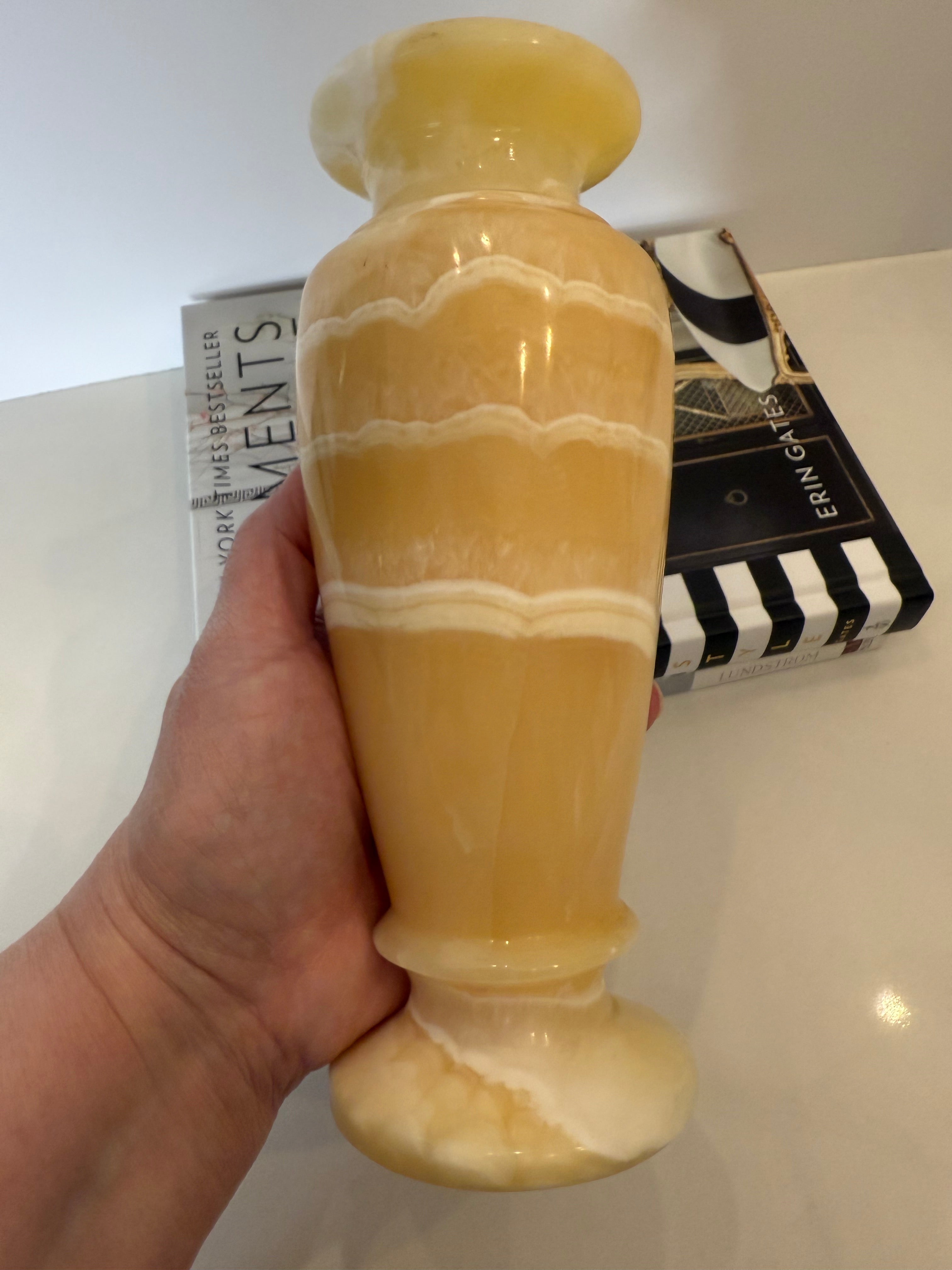 Vintage Egyptian Alabaster Vase