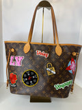 Louis Vuitton Monogram Limited Edition Patches Neverfull MM