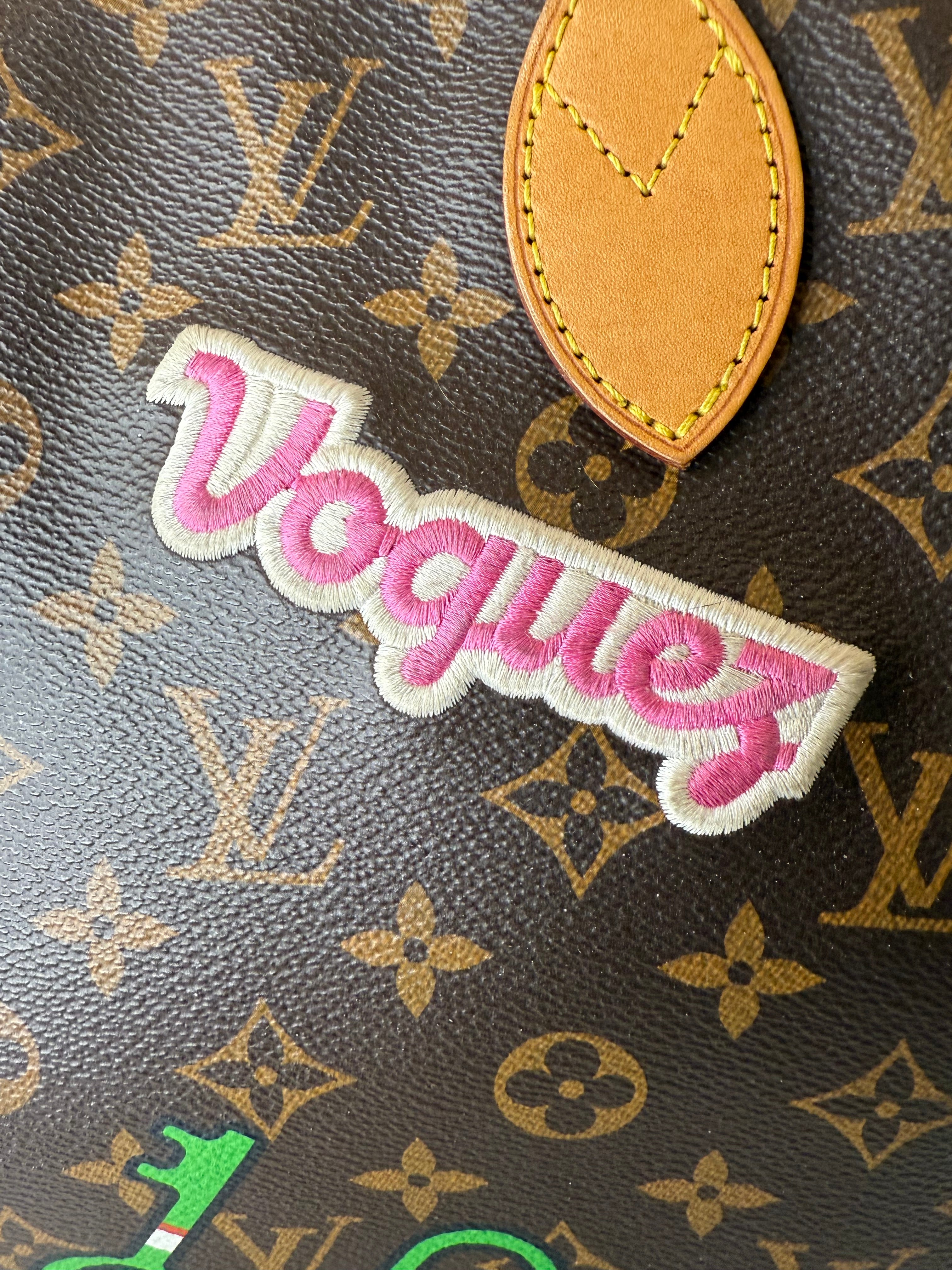 Louis Vuitton Monogram Limited Edition Patches Neverfull MM
