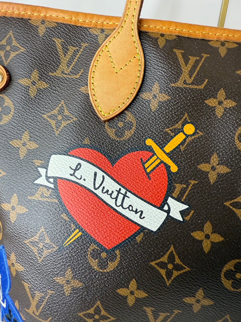 Louis Vuitton Monogram Limited Edition Patches Neverfull MM