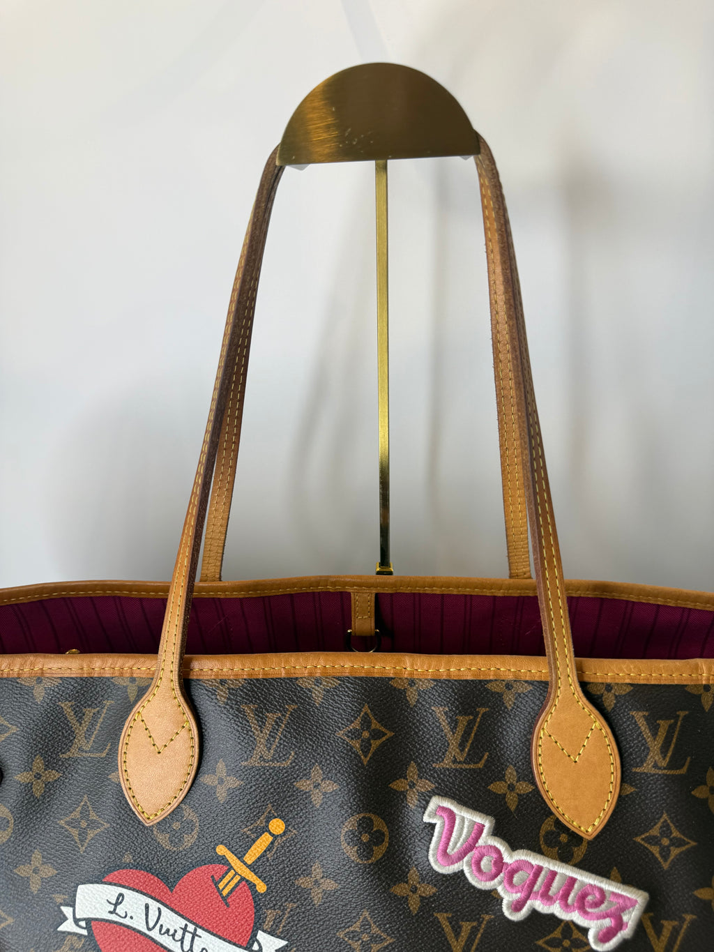 Louis Vuitton Monogram Limited Edition Patches Neverfull MM