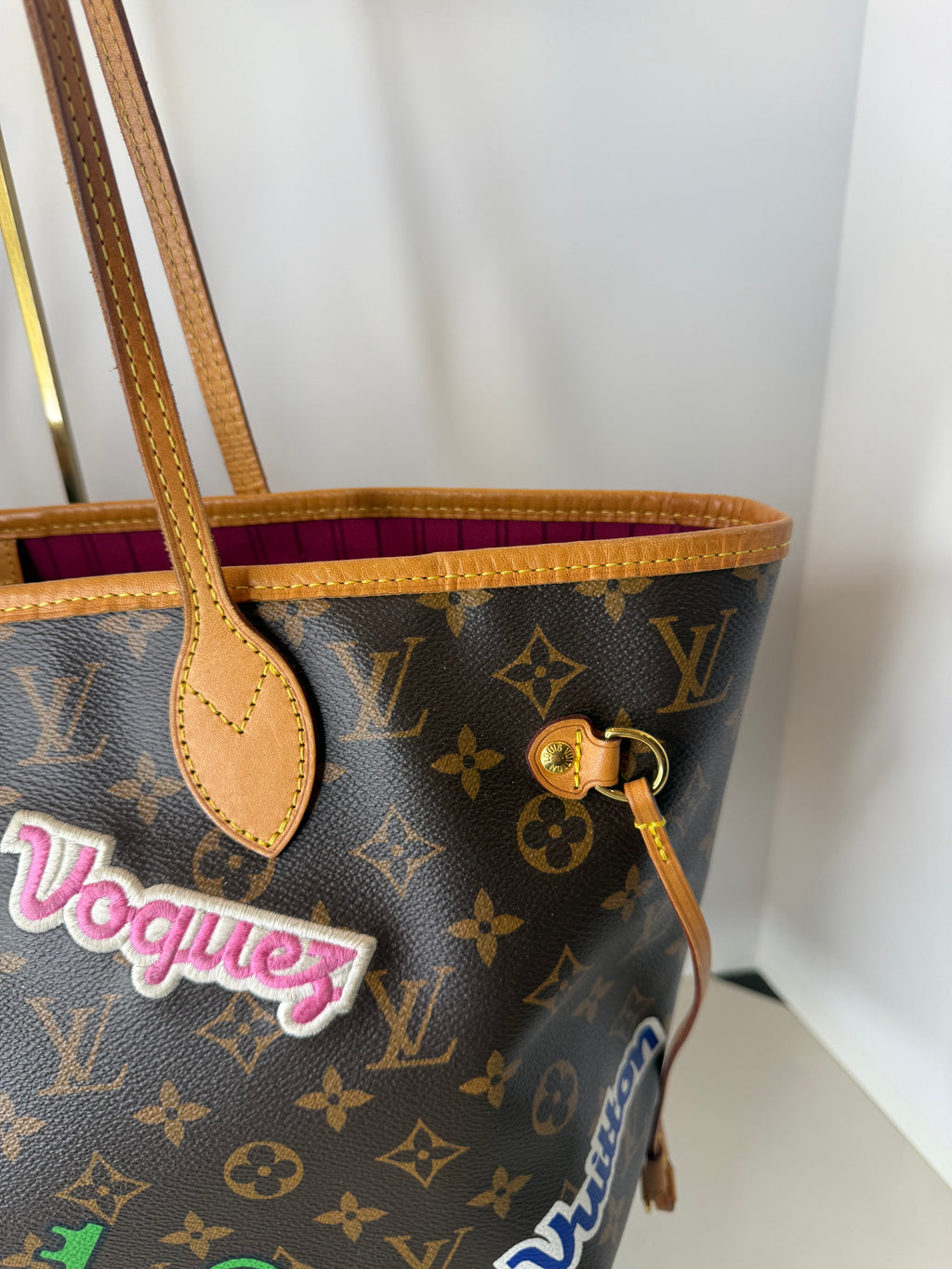 Louis Vuitton Monogram Limited Edition Patches Neverfull MM